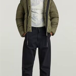 G-Star Whistler Short Puffer Jacket for Women in Olive - NWT